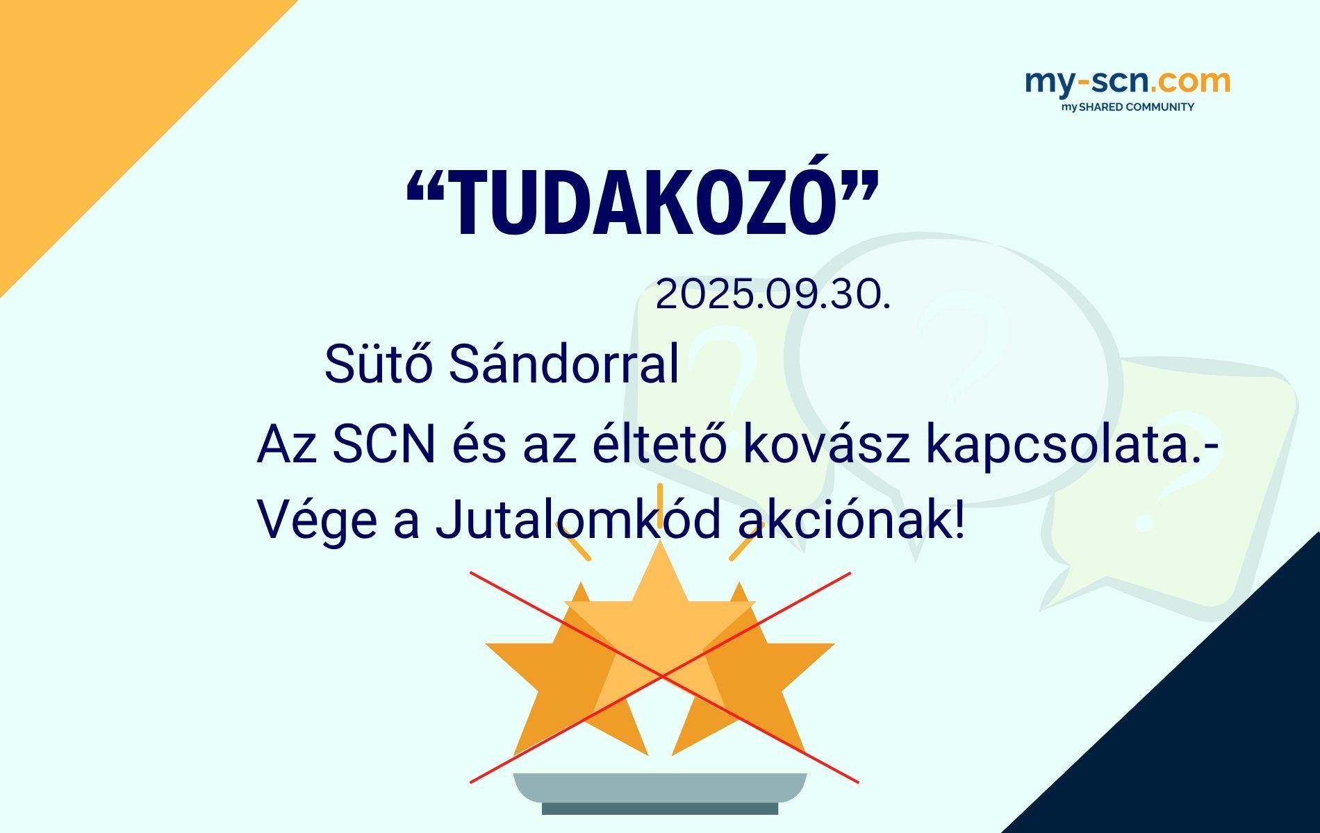 Tudakozó- Jutalomkód Akció vége