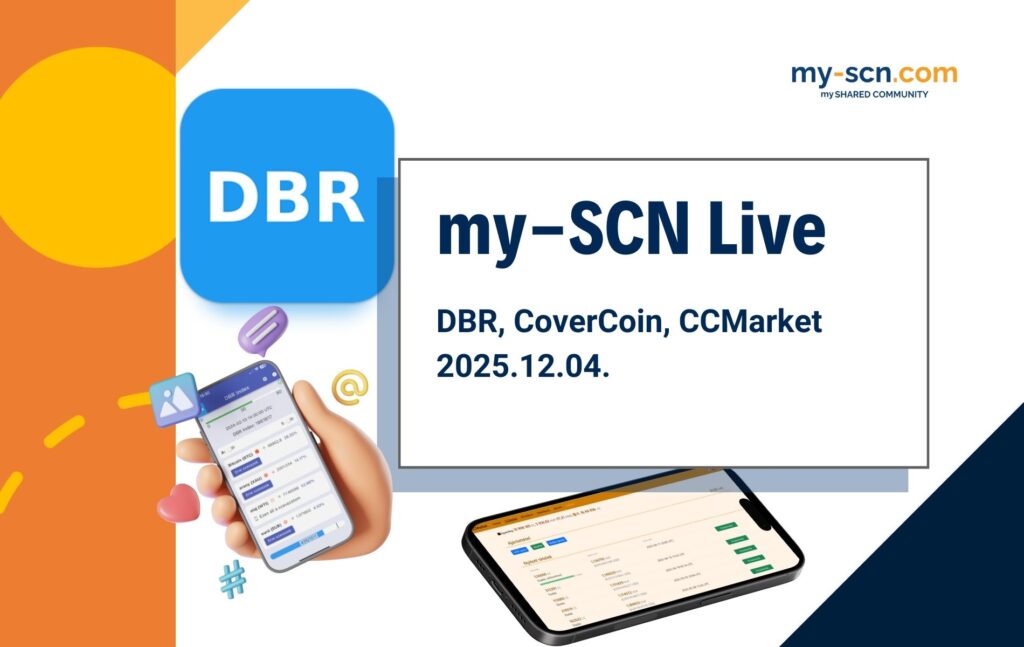 SCN Live - DBR, CoverCoin, CCMarket
