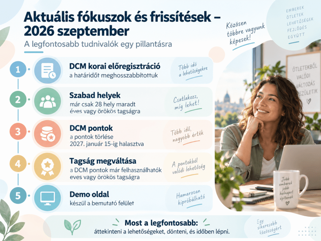 DCM fejlesztések