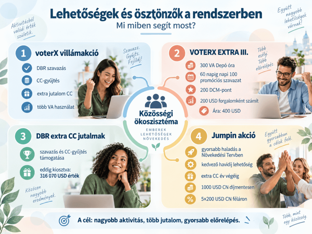 Lehetőségek és ösztönzők a rendszerben